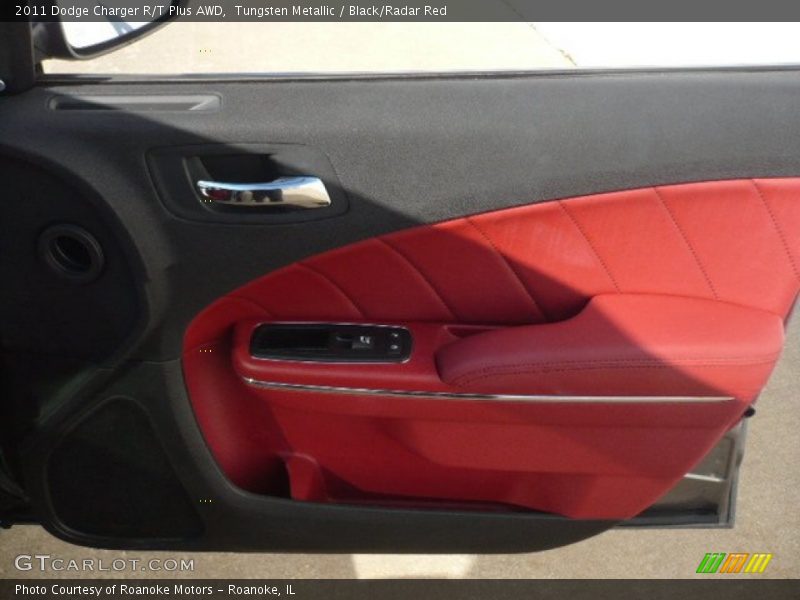 Tungsten Metallic / Black/Radar Red 2011 Dodge Charger R/T Plus AWD