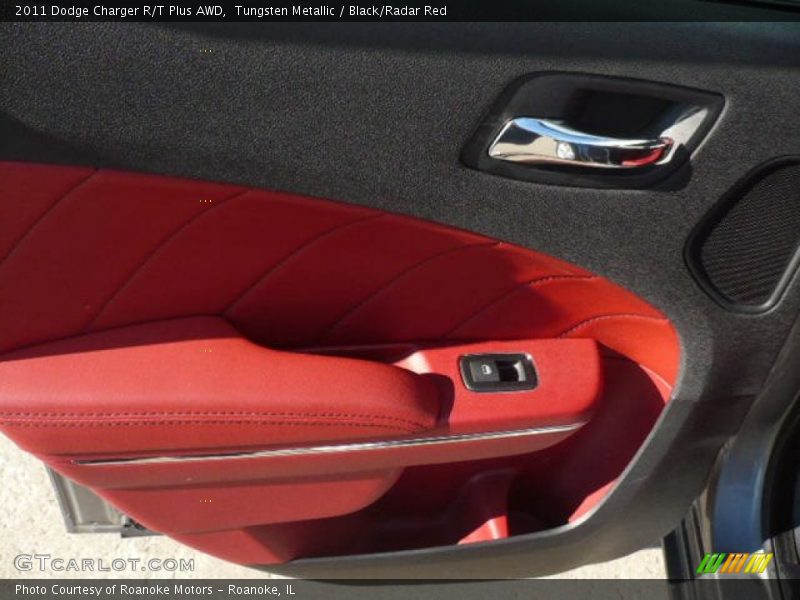 Tungsten Metallic / Black/Radar Red 2011 Dodge Charger R/T Plus AWD