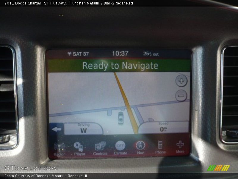 Tungsten Metallic / Black/Radar Red 2011 Dodge Charger R/T Plus AWD