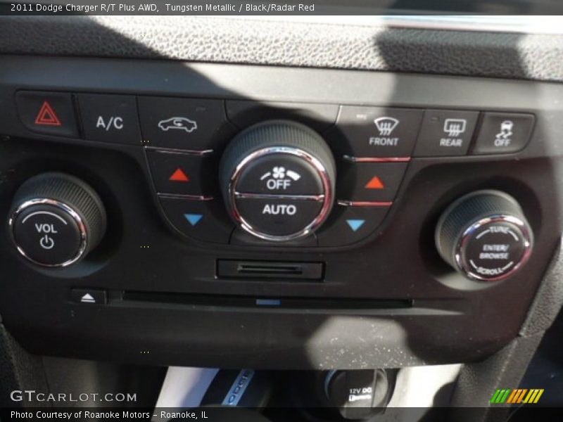 Tungsten Metallic / Black/Radar Red 2011 Dodge Charger R/T Plus AWD