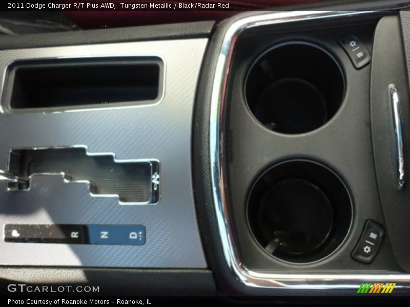 Tungsten Metallic / Black/Radar Red 2011 Dodge Charger R/T Plus AWD
