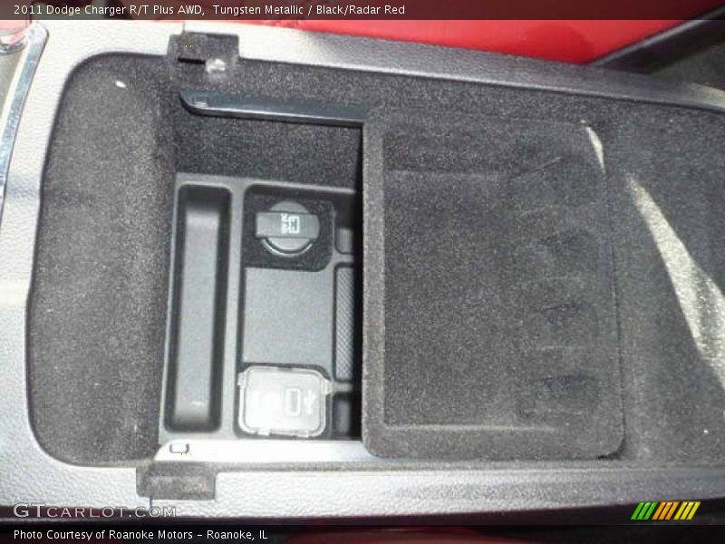 Tungsten Metallic / Black/Radar Red 2011 Dodge Charger R/T Plus AWD