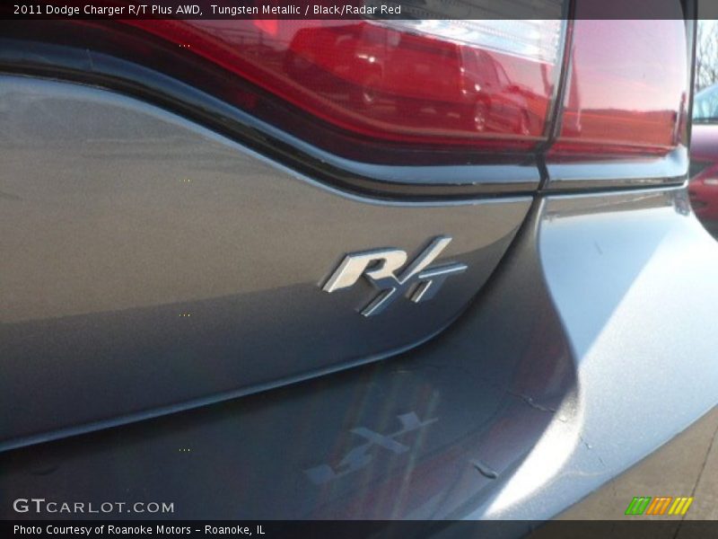 Tungsten Metallic / Black/Radar Red 2011 Dodge Charger R/T Plus AWD