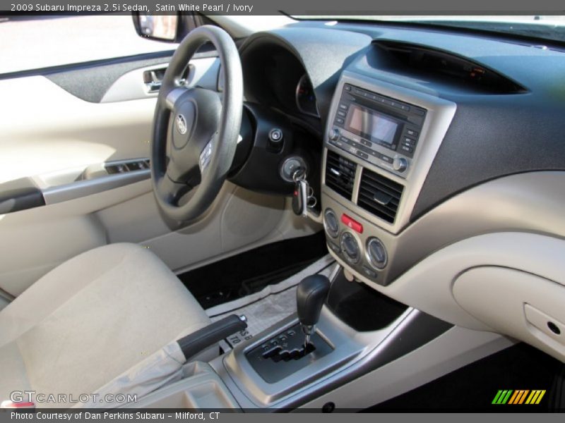 Satin White Pearl / Ivory 2009 Subaru Impreza 2.5i Sedan