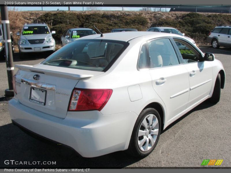 Satin White Pearl / Ivory 2009 Subaru Impreza 2.5i Sedan