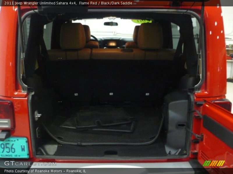 Flame Red / Black/Dark Saddle 2011 Jeep Wrangler Unlimited Sahara 4x4
