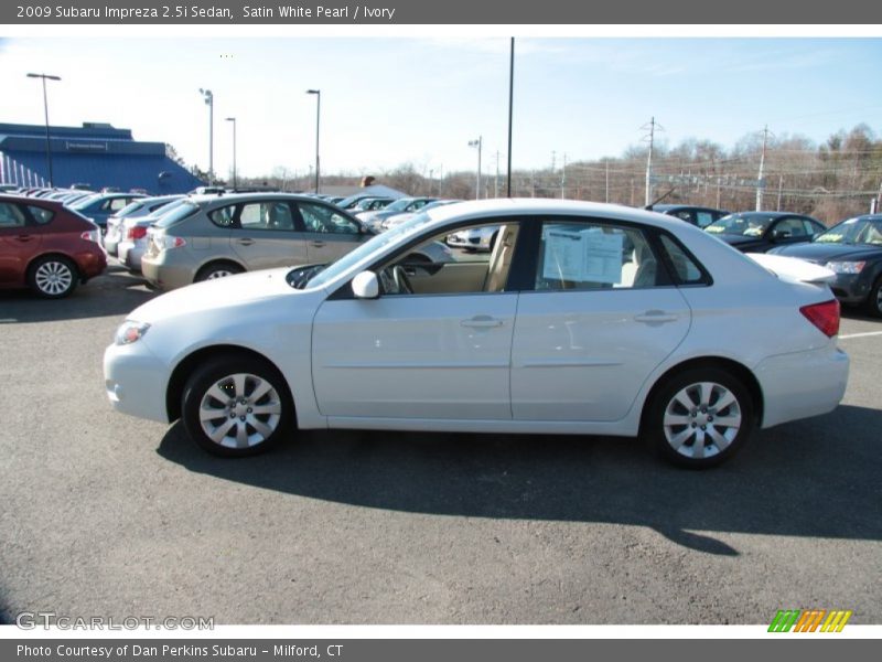 Satin White Pearl / Ivory 2009 Subaru Impreza 2.5i Sedan