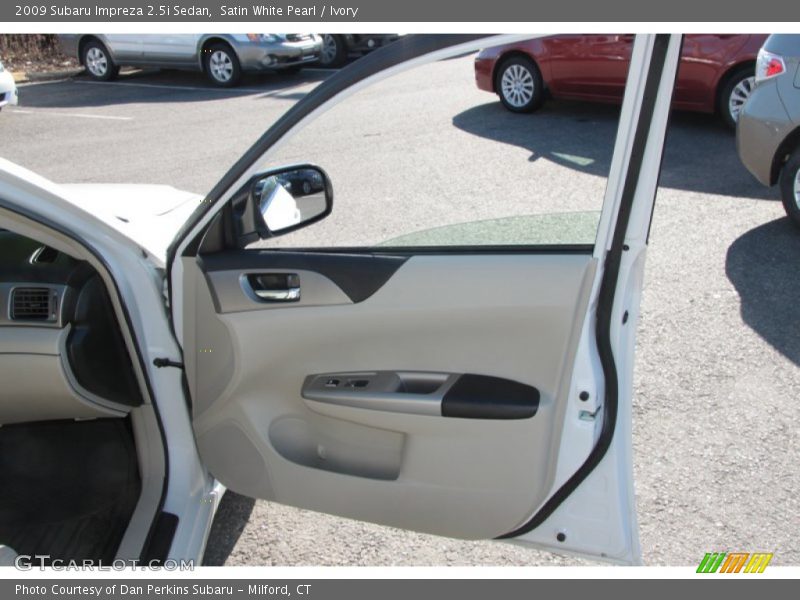 Satin White Pearl / Ivory 2009 Subaru Impreza 2.5i Sedan