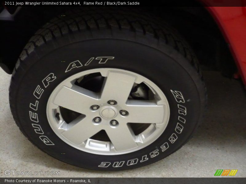 Flame Red / Black/Dark Saddle 2011 Jeep Wrangler Unlimited Sahara 4x4
