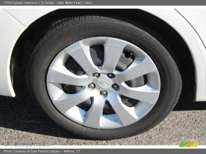 Satin White Pearl / Ivory 2009 Subaru Impreza 2.5i Sedan