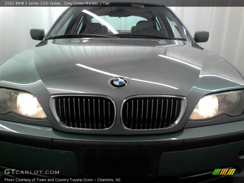 Grey Green Metallic / Tan 2002 BMW 3 Series 330i Sedan