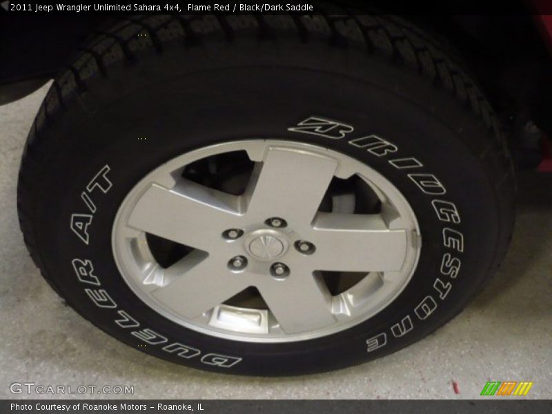 Flame Red / Black/Dark Saddle 2011 Jeep Wrangler Unlimited Sahara 4x4