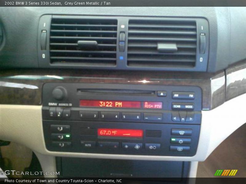Grey Green Metallic / Tan 2002 BMW 3 Series 330i Sedan