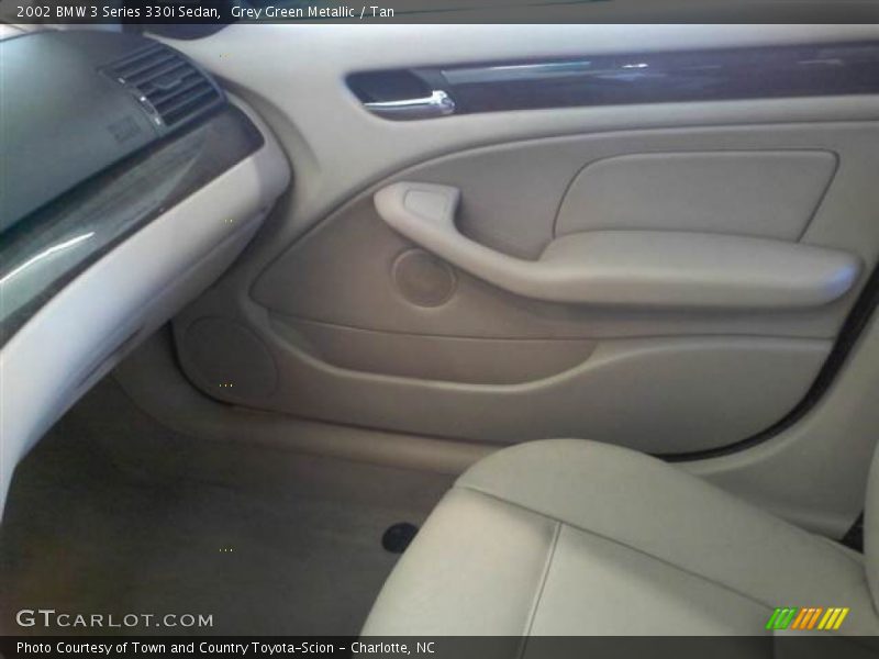 Grey Green Metallic / Tan 2002 BMW 3 Series 330i Sedan