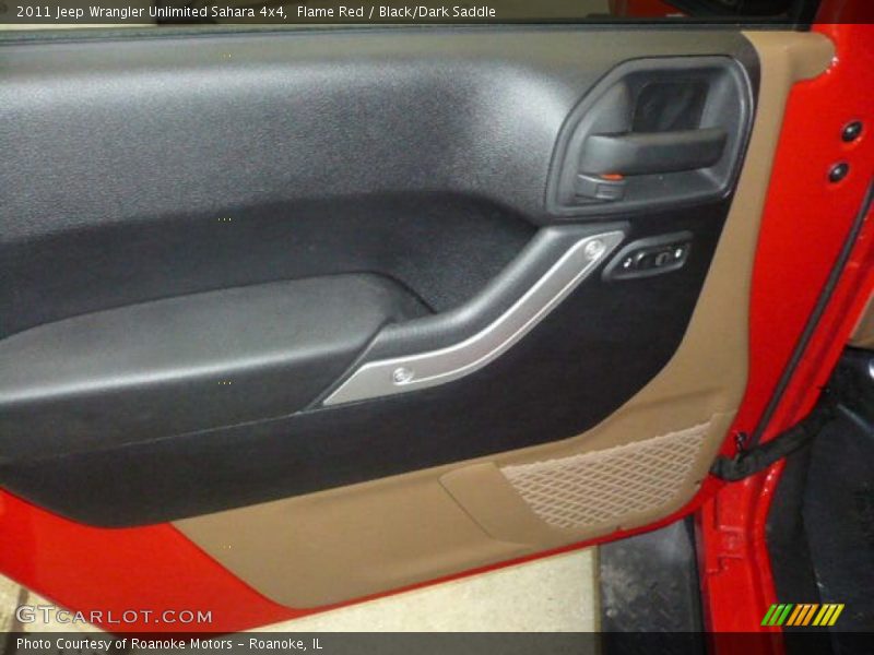 Flame Red / Black/Dark Saddle 2011 Jeep Wrangler Unlimited Sahara 4x4