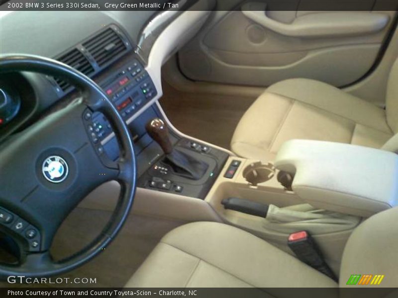 Grey Green Metallic / Tan 2002 BMW 3 Series 330i Sedan