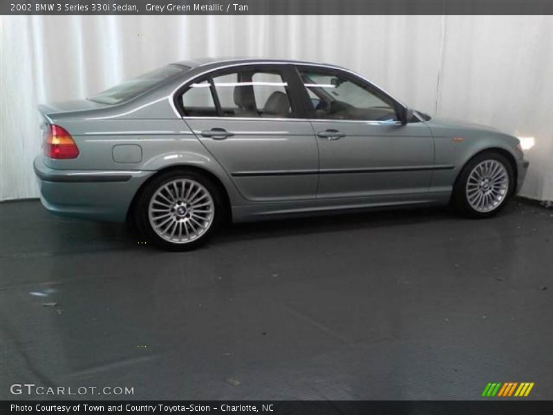 Grey Green Metallic / Tan 2002 BMW 3 Series 330i Sedan