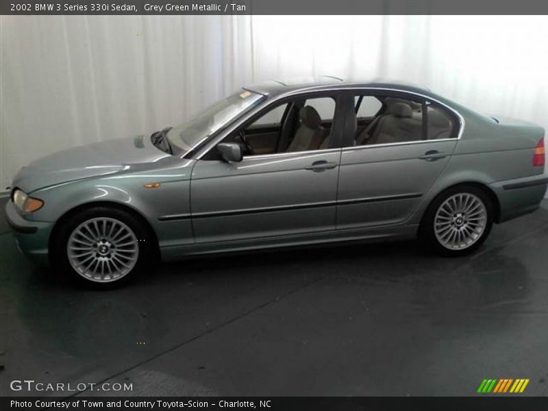 Grey Green Metallic / Tan 2002 BMW 3 Series 330i Sedan