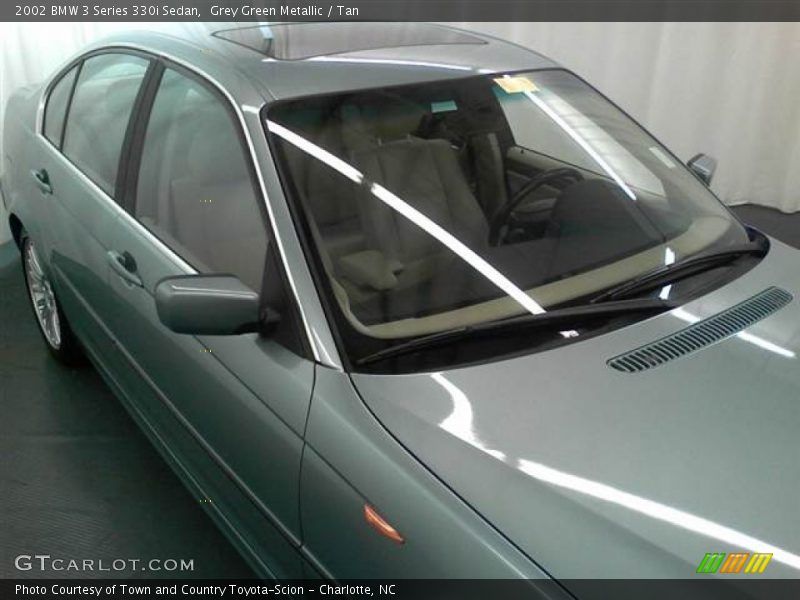 Grey Green Metallic / Tan 2002 BMW 3 Series 330i Sedan