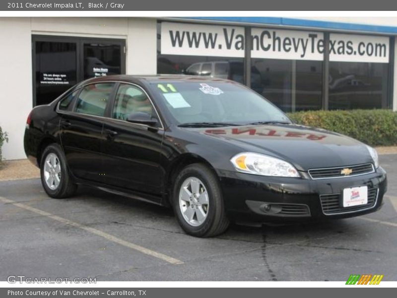 Black / Gray 2011 Chevrolet Impala LT