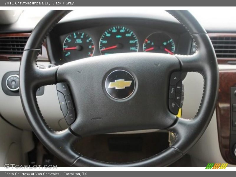 Black / Gray 2011 Chevrolet Impala LT