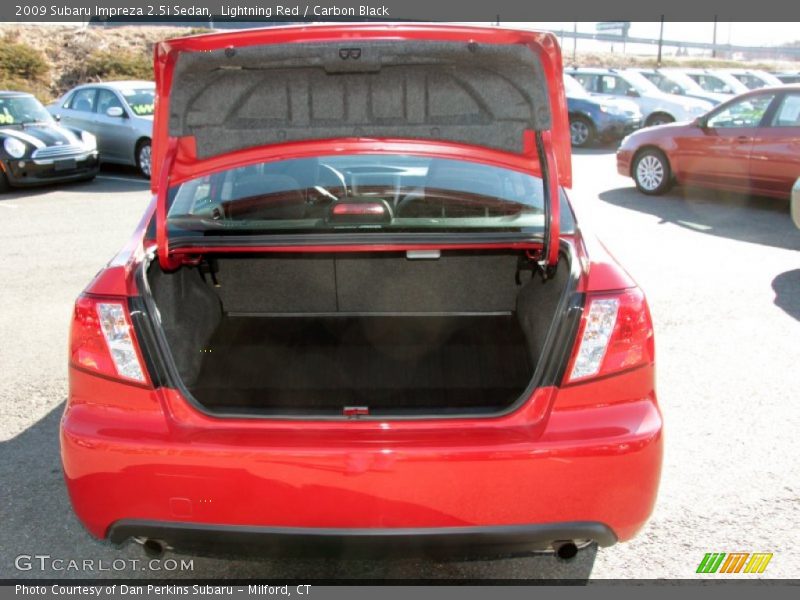 Lightning Red / Carbon Black 2009 Subaru Impreza 2.5i Sedan