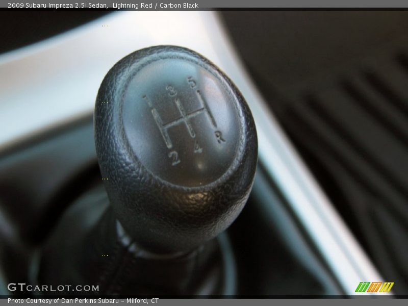 Lightning Red / Carbon Black 2009 Subaru Impreza 2.5i Sedan