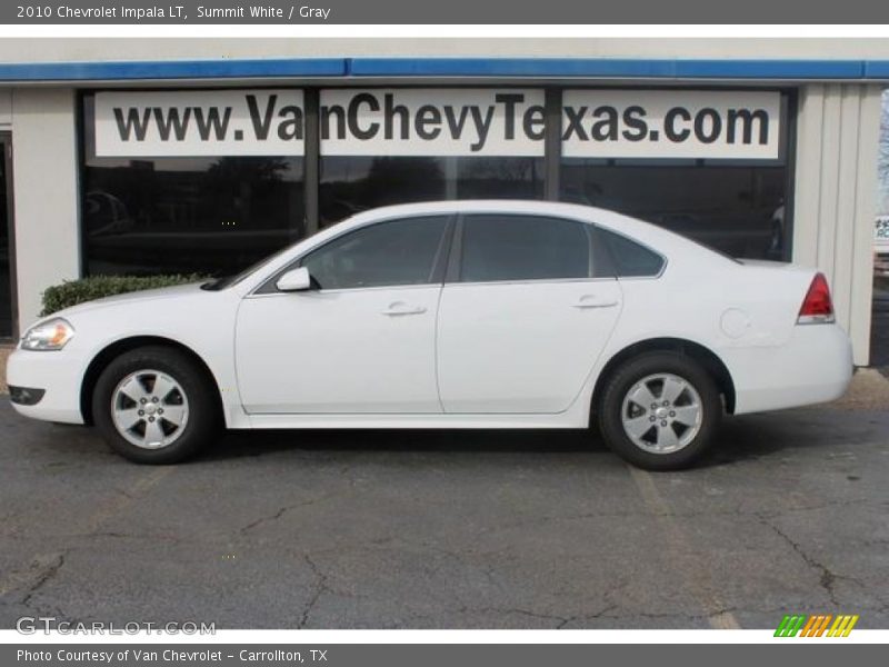 Summit White / Gray 2010 Chevrolet Impala LT