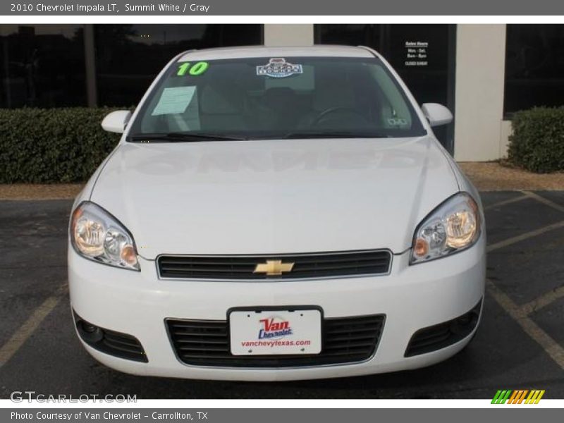 Summit White / Gray 2010 Chevrolet Impala LT