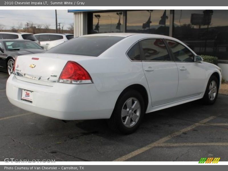 Summit White / Gray 2010 Chevrolet Impala LT