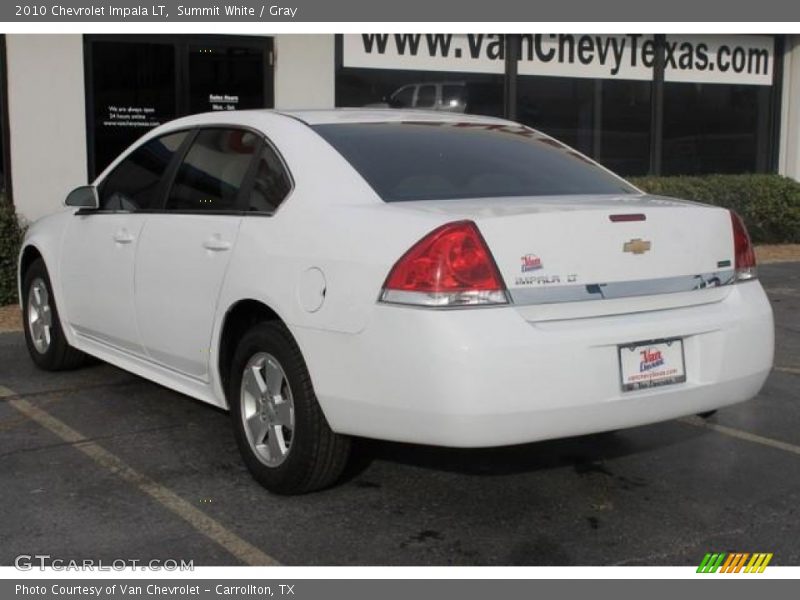 Summit White / Gray 2010 Chevrolet Impala LT