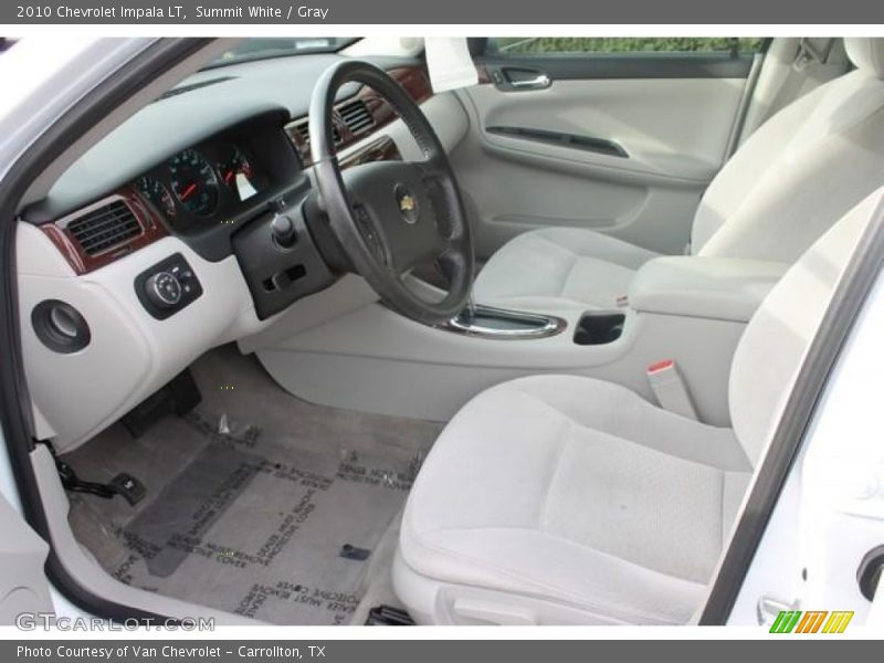 Summit White / Gray 2010 Chevrolet Impala LT