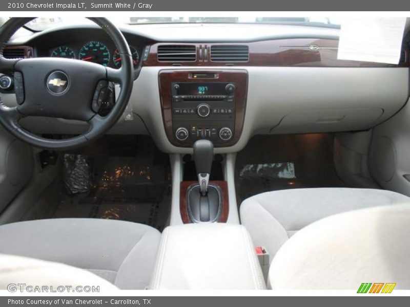 Summit White / Gray 2010 Chevrolet Impala LT