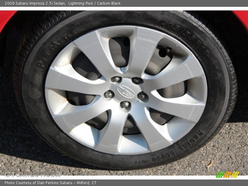 Lightning Red / Carbon Black 2009 Subaru Impreza 2.5i Sedan