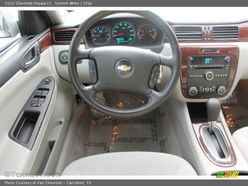 Summit White / Gray 2010 Chevrolet Impala LT