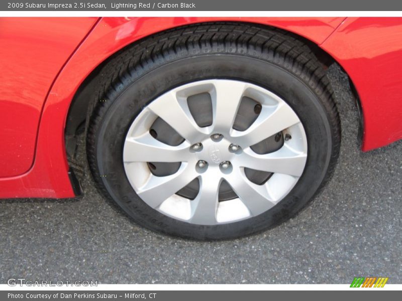 Lightning Red / Carbon Black 2009 Subaru Impreza 2.5i Sedan