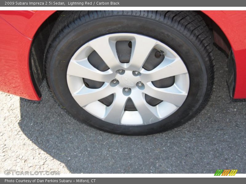 Lightning Red / Carbon Black 2009 Subaru Impreza 2.5i Sedan