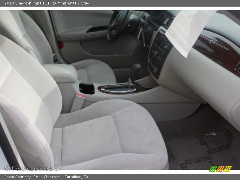 Summit White / Gray 2010 Chevrolet Impala LT