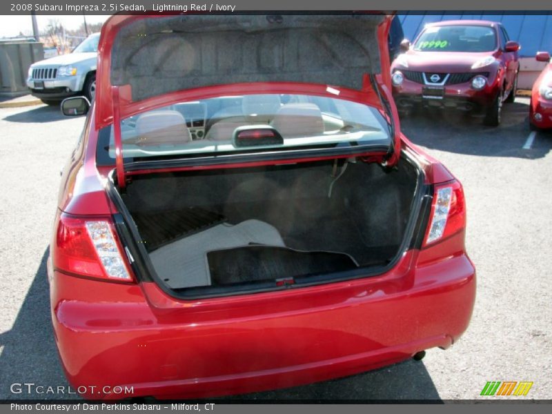 Lightning Red / Ivory 2008 Subaru Impreza 2.5i Sedan