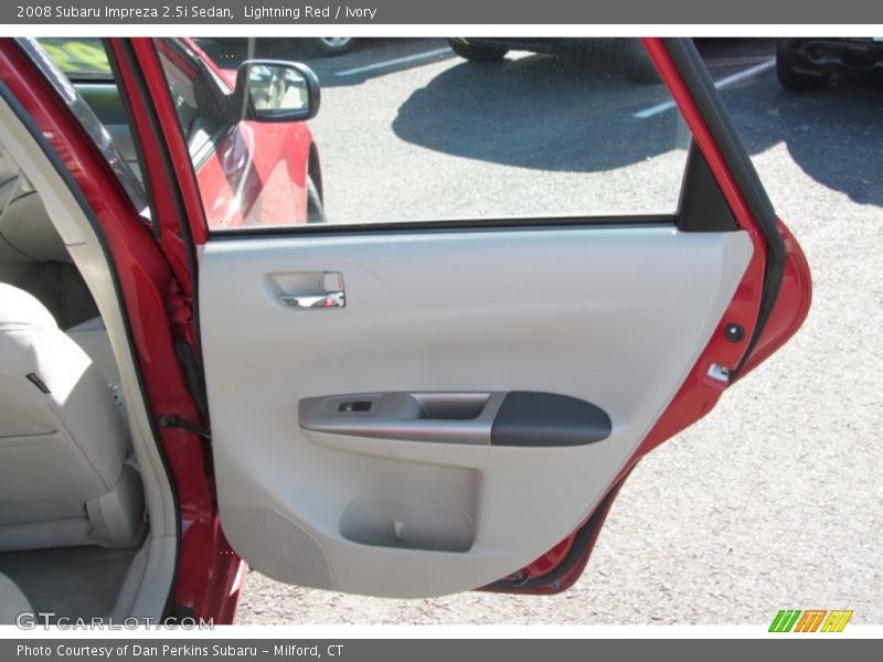 Lightning Red / Ivory 2008 Subaru Impreza 2.5i Sedan