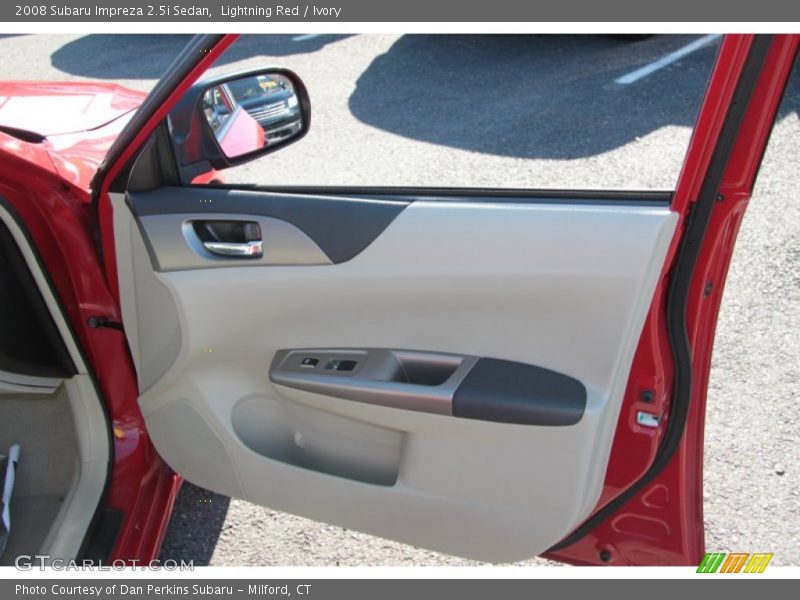 Lightning Red / Ivory 2008 Subaru Impreza 2.5i Sedan