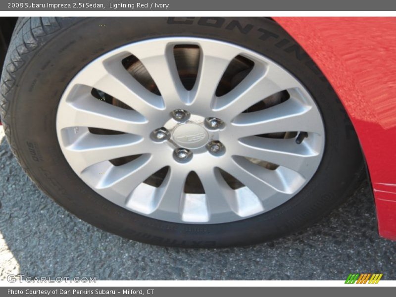 Lightning Red / Ivory 2008 Subaru Impreza 2.5i Sedan