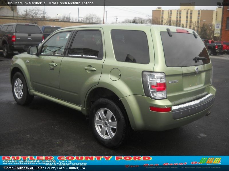 Kiwi Green Metallic / Stone 2009 Mercury Mariner I4