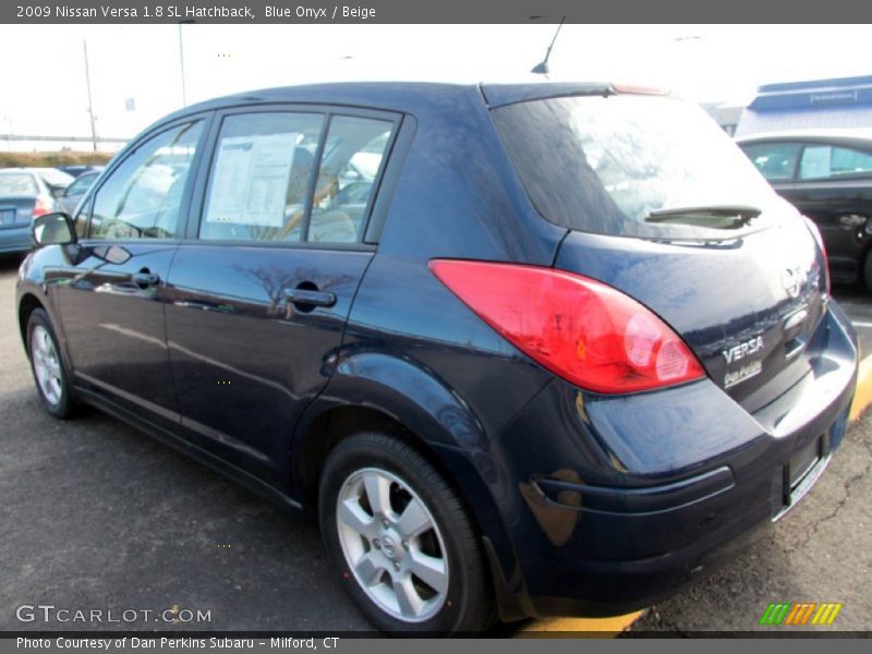 Blue Onyx / Beige 2009 Nissan Versa 1.8 SL Hatchback