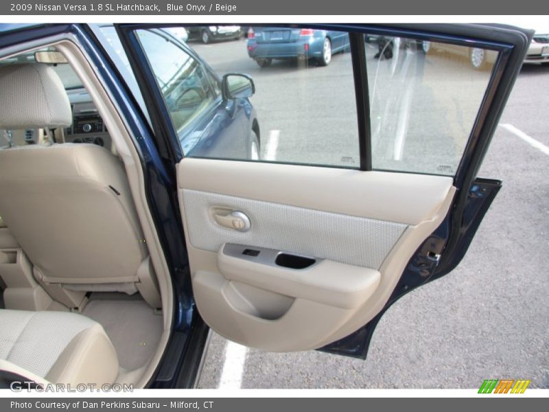 Blue Onyx / Beige 2009 Nissan Versa 1.8 SL Hatchback