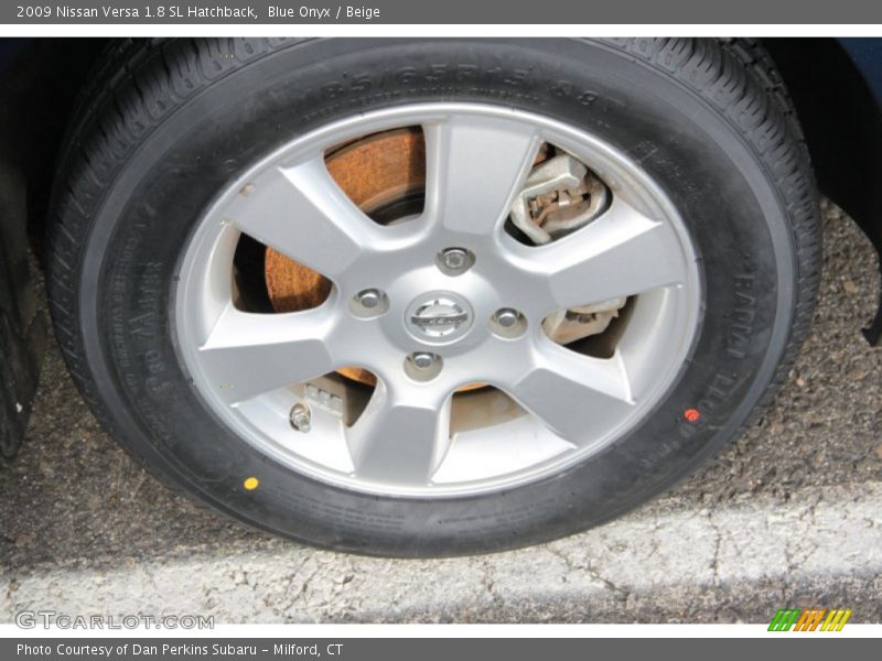 Blue Onyx / Beige 2009 Nissan Versa 1.8 SL Hatchback