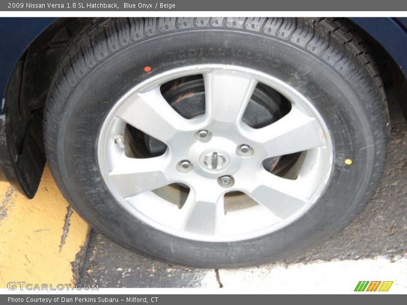 Blue Onyx / Beige 2009 Nissan Versa 1.8 SL Hatchback