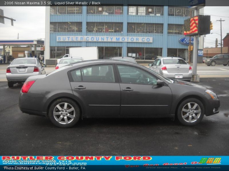 Liquid Silver Metallic / Black 2006 Nissan Maxima 3.5 SE