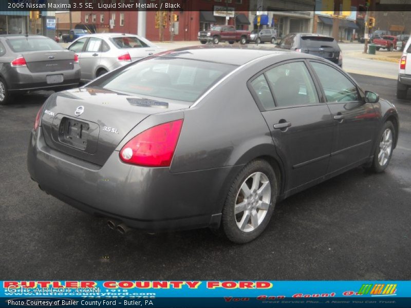 Liquid Silver Metallic / Black 2006 Nissan Maxima 3.5 SE