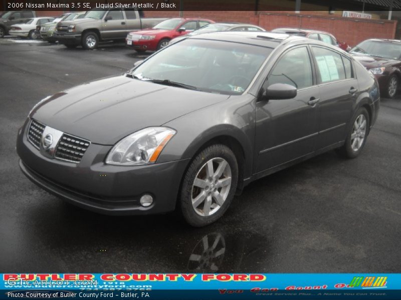 Liquid Silver Metallic / Black 2006 Nissan Maxima 3.5 SE